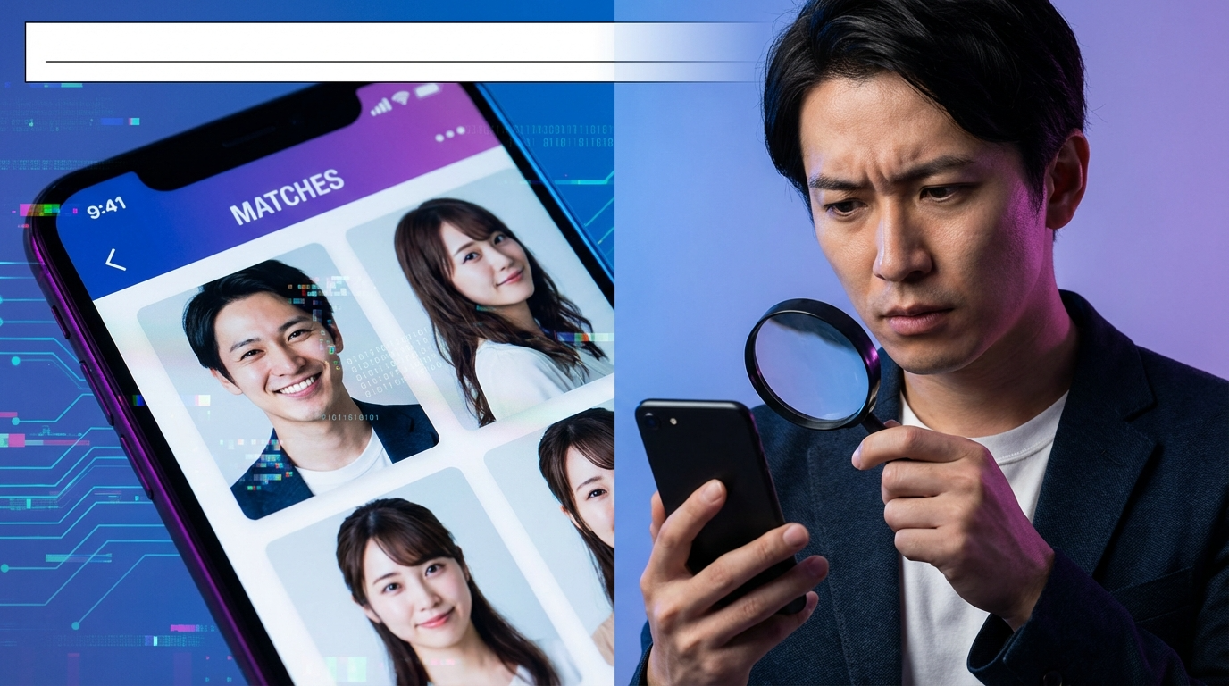 マッチングアプリのAI生成プロフィール写真を見抜く7つの方法【2026年最新】