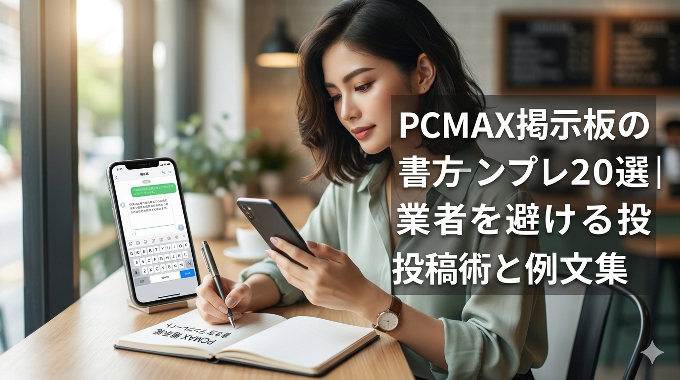 PCMAX掲示板の書き方テンプレ20選｜業者を避ける投稿術と例文集
